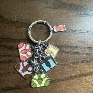 COACH Multi Handbag Charms Keychain 5 Mini Bags